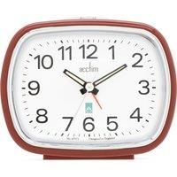 Acctim Camille Analogue Alarm Clock Quartz Luminous Hands Chrome Bezel (Shiraz)