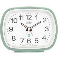 Acctim Camille Analogue Alarm Clock Quartz Luminous Hands Chrome Bezel (Sage)