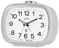 Acctim Camille Analogue Alarm Clock, Soft Grey