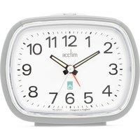 Acctim Camille Analogue Alarm Clock, Soft Grey