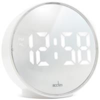 Acctim Il Giro Digital Alarm Clock Crescendo Alarm Mirrored LED Display White