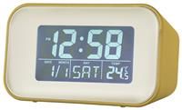 Acctim 15861 Alta yellow alarm clock with indoor temperature