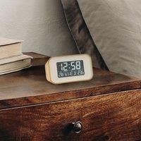 Acctim 15861 Alta yellow alarm clock with indoor temperature