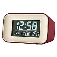 Acctim Digital Alarm Clock with Temperature, Red, 59 x 100 x 48 mm