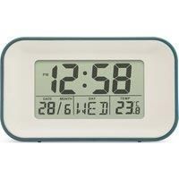 Acctim Alta Silent Alarm Clock with Day / Date / Temperature Snooze & Back Light