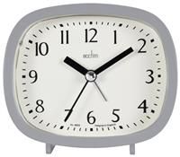 Acctim 15907 Hilda beep alarm clock in pigeon grey
