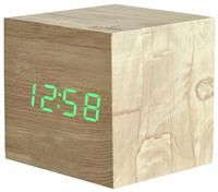 Acctim 'Ark' Cube LED Alarm Clock  Ashwood