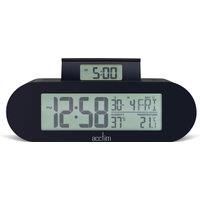Acctim Alarm Clock, Soot, H 4.8 x W 15 x D 7.2 cm