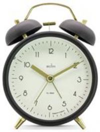 Acctim Aksel Double Bell Alarm Clock Black