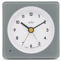 Acctim Barber Analogue Alarm Clock Smartlite® Crescendo Easy Set Alarm Pigeon Grey
