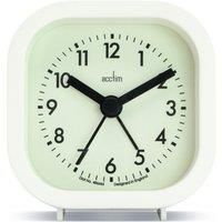 Acctim Robyn Mini Bedside Alarm Clock White