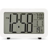 Acctim Harley Superbrite Digital Alarm Clock White, white