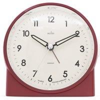 Acctim Arlo Non-Ticking Sweep Luminous Tipped Hands Analogue Backlight Alarm Clock (Spice)