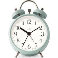 Acctim Shefford Analogue Faux Double Bell Small Alarm Clock (Sage)