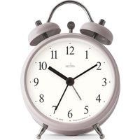 Acctim Haven Analogue Faux Double Bell Small Alarm Clock (Mocha)