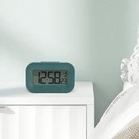 Acctim Kyle Digital Alarm Clock, LCD Digital Display with White Backlight, Snooze Function, Volume Control (Lagoon Green)