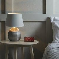 Acctim Silas LED Wireless Alarm Clock, 2-inch Display with Adjustable Volume and Brightness (Red LED)