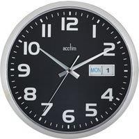 Acctim Chrome/Black Supervisor Wall Clock 320mm 21023 [ANG21023]