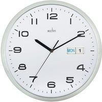 Acctim 21027 Supervisor Wall Clock, Chrome/White, 320 mm