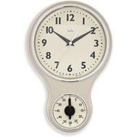 Acctim 21592 Kitchen Time Wall Clock, Cream, 1 - pack