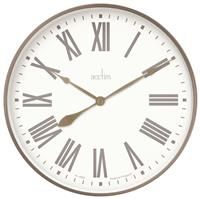 Acctim Northfield 22768 Wall Clock in Taupe/Champagne