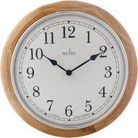 Acctim Winchester Wall Clock Quartz Crafted Wood Domed Glass Lens 31.5cm