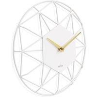 Acctim 29572 Alva quartz wall clock with white wire dial