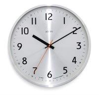 Acctim 29597 Klar quartz wall clock - Brushed aluminium