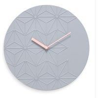 Acctim Chloe Wall Clock in Grey Geometric Dial 32cm