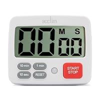 Acctim Easy Timer White Digital Countdown Timer Built in Stand Magnet and Hook