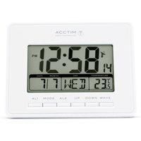 Acctim Infinity 71952 Radio Controlled LCD Alarm Clock in White