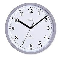 Acctim 74667 Nardo 20cm Radio Controlled Grey Wall Clock