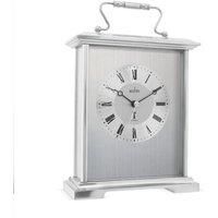 Acctim Silver Finish Radio Controlled Quartz Battery Mantle Mantel Clock Althorp 77157