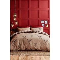 Catherine Lansfield Stag Easy Care Super King Duvet Set Multi