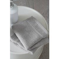 Catherine Lansfield Zero Twist Face Cloth Pair Silver