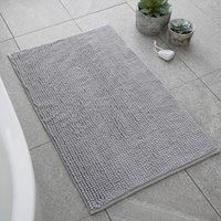 Catherine Lansfield Bath Mat Silver