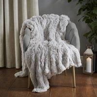 Catherine Lansfield Cuddly Throw, Silver, 150x200cm