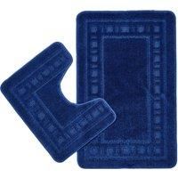 Catherine Lansfield Armoni Bath Mat Luxury Bordered Pedestal Bathroom Mats