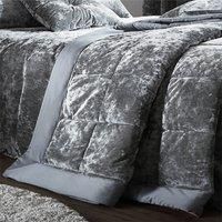 Catherine Lansfield CRUSHED VELVET Duvet Cover/Quilt Cover Set Bedding Range
