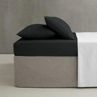 Catherine Lansfield Easy Iron Percale Combed Extra Deep King Fitted Sheet Black