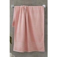 Catherine Lansfield Zero Twist Soft & Absorbent Cotton Bath Sheet Pair Pink
