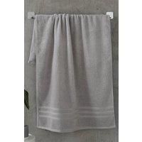 Catherine Lansfield Zero Twist Bath Sheet Pair Silver