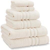 Catherine Lansfield Zero Twist 6 Piece Towel Bale Cream