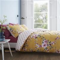 Catherine Lansfield Canterbury Easy Care King Duvet Set Ochre