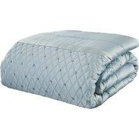Catherine Lansfield Sequin Cluster Duck Egg Duvet Set Reversible Bedding Curtain