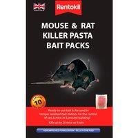 Rentokil Mouse And Rat Killer Pasta Bait Packs 10 x 10g Sachets FMR52
