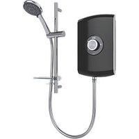 Triton Showers REAMO8GSBLK Amore Slender Electric Shower, Black Gloss, 8.5 KW