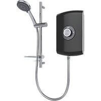 Triton Amore Electric Shower 9.5KW Gloss Black Modern 5 Spray Modes ASPAMO9GSBLK