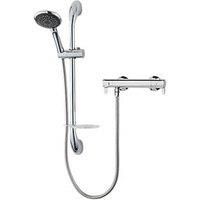 Triton Leona 5-Spray Pattern Wall-Mounted Chrome Effect Thermostatic Shower