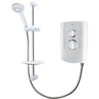 Triton Electric Shower Ivory 5 8.5kW  HMIVO508WC White/Chrome Water Efficient